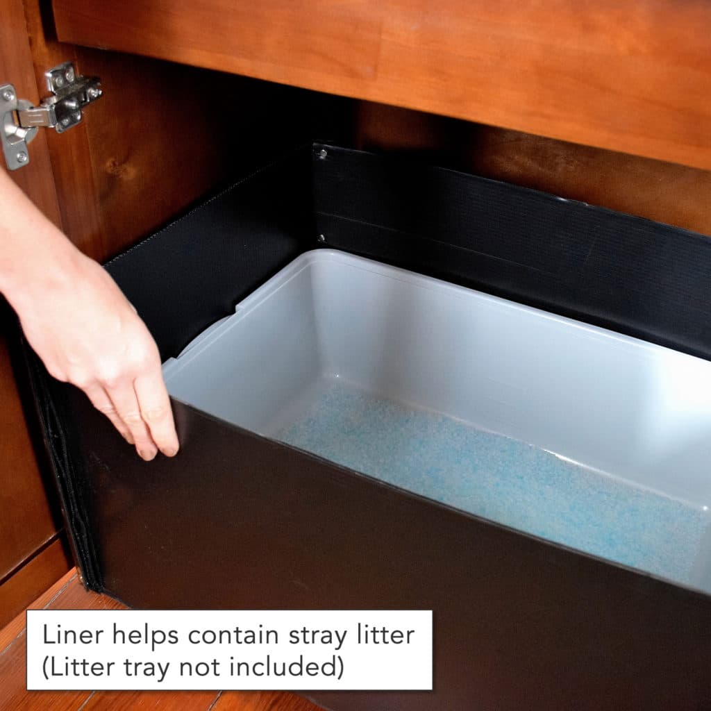 Litter liner contains stray litter