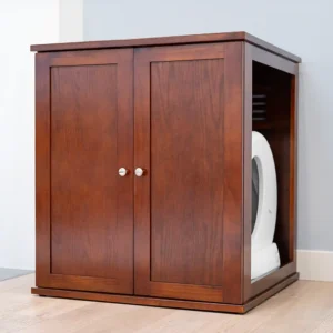 Refined Self Cleaning Litter Box Mahogany